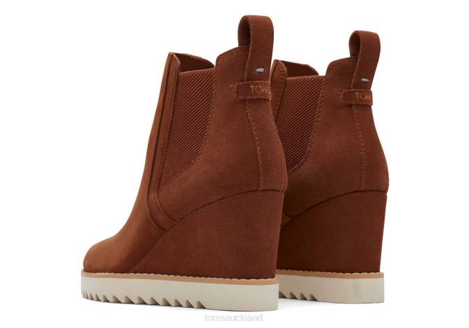 Women Dark Brown Toms Maddie Boot Shoes R26T226