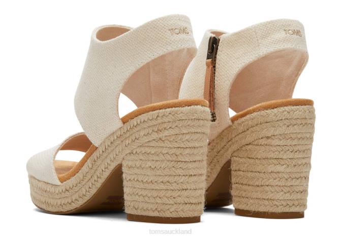 Women Natural Basket Weave Toms Majorca Rope Platform Sandal Shoes R26T210