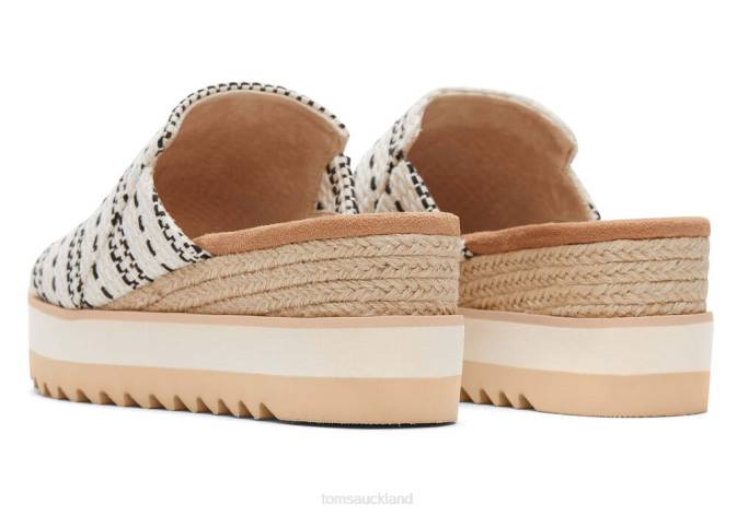 Women Natural Global Woven Toms Diana Mule Sandal Shoes R26T205