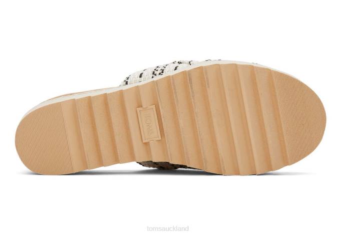 Women Natural Global Woven Toms Diana Mule Sandal Shoes R26T205