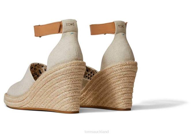 Women Natural Toms Marisol Wedge Heel Shoes R26T196