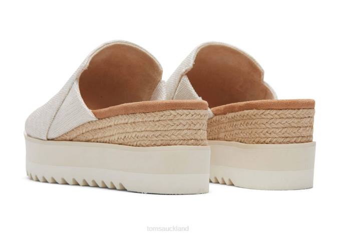 Women Natural Yarn Dye Toms Diana Mule Sandal Shoes R26T206
