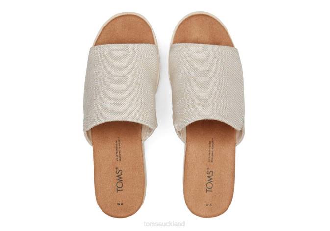 Women Natural Yarn Dye Toms Diana Mule Sandal Shoes R26T206