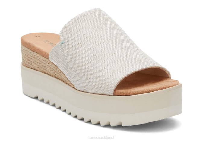 Women Natural Yarn Dye Toms Diana Mule Sandal Shoes R26T206