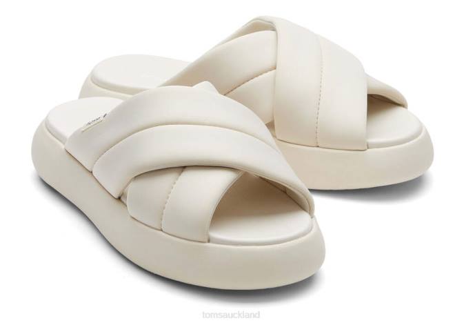 Women Beige Toms Mallow Cross-over REPREVE Shoes R26T267