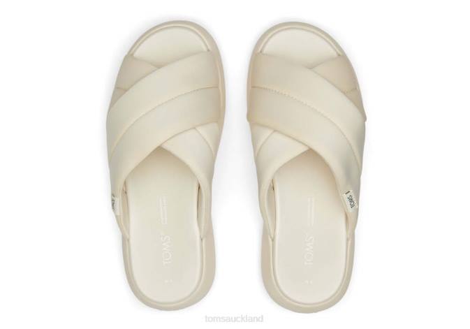 Women Beige Toms Mallow Cross-over REPREVE Shoes R26T267