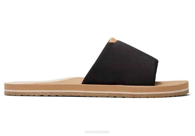 Women Black Jersey Toms Carly Sandal REPREVE Shoes R26T258