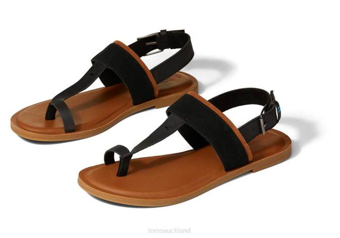 Women Black Toms Bree Sandal Shoes R26T261