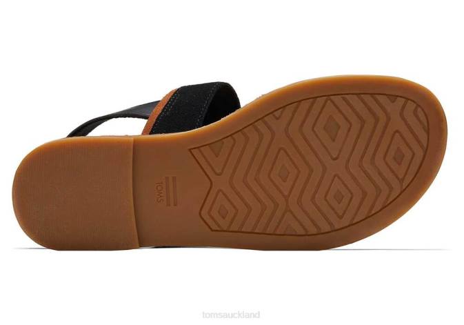Women Black Toms Bree Sandal Shoes R26T261