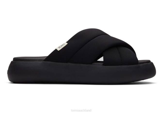 Women Black Toms Mallow Cross-over REPREVE Shoes R26T268