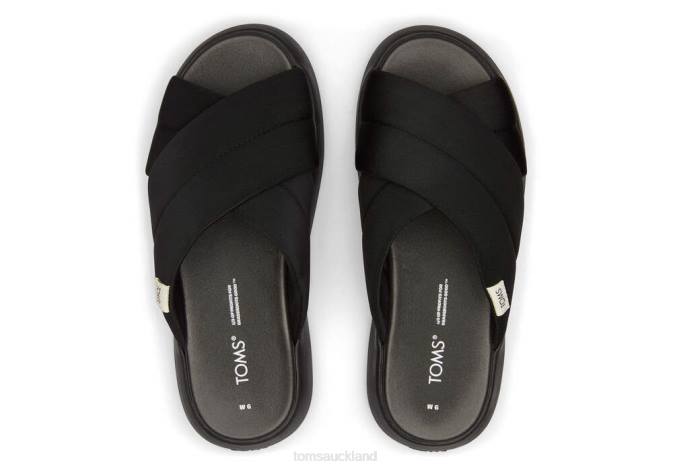 Women Black Toms Mallow Cross-over REPREVE Shoes R26T268