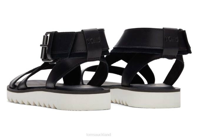 Women Black Toms Sidney Sandal Shoes R26T259