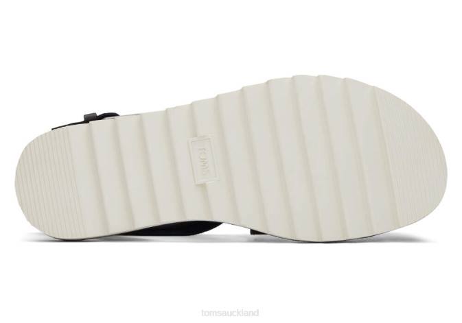 Women Black Toms Sidney Sandal Shoes R26T259