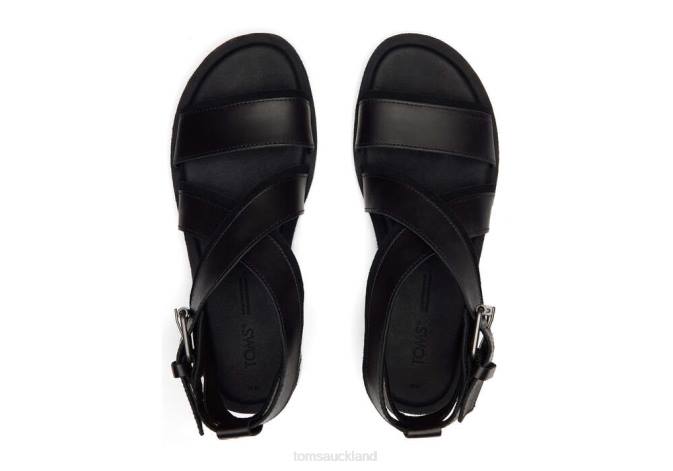Women Black Toms Sidney Sandal Shoes R26T259