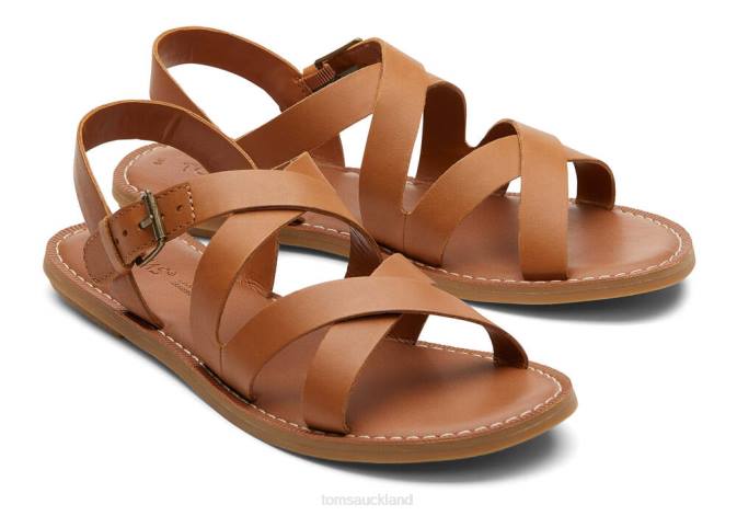 Women Brown Toms Sicily Sandal Shoes R26T247