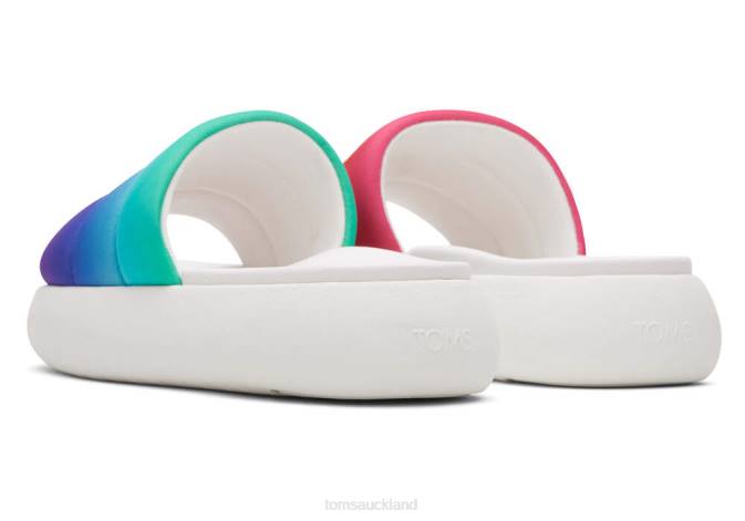 Women Ombre Rainbow Toms Mallow Slide Unity Shoes R26T270