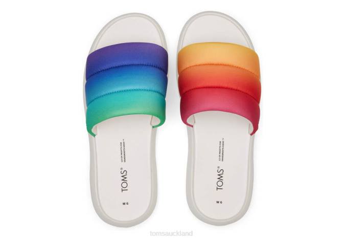 Women Ombre Rainbow Toms Mallow Slide Unity Shoes R26T270