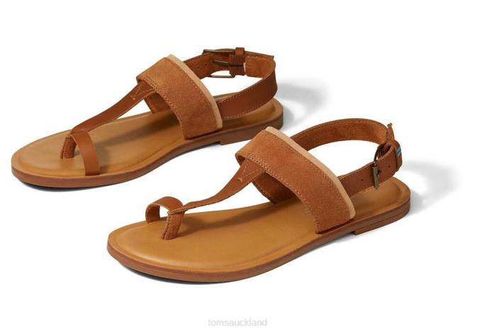 Women Tan Toms Bree Sandal Shoes R26T262
