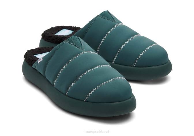 Women Green Toms KROST Mallow Mule Shoes R26T282