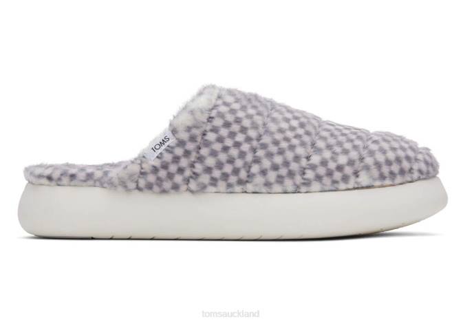 Women Grey Mohair Toms Mallow Mule Shoes R26T288