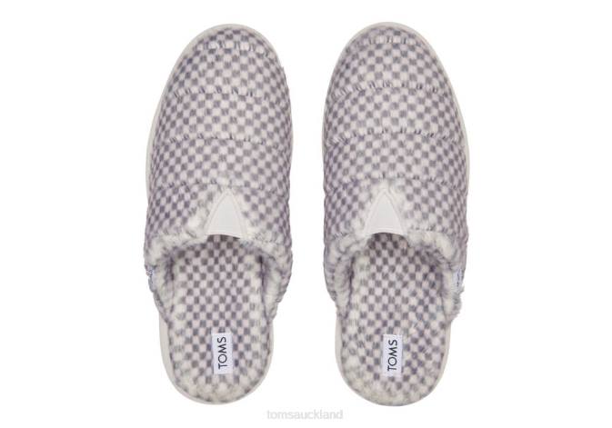 Women Grey Mohair Toms Mallow Mule Shoes R26T288