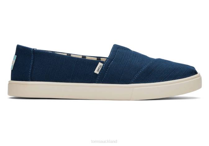 Women Majolica Blue Toms Cupsole Alpargata Shoes R26T272