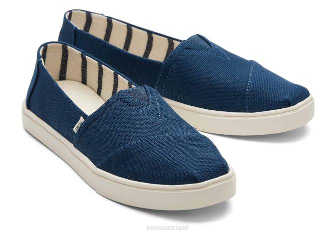 Women Majolica Blue Toms Cupsole Alpargata Shoes R26T272