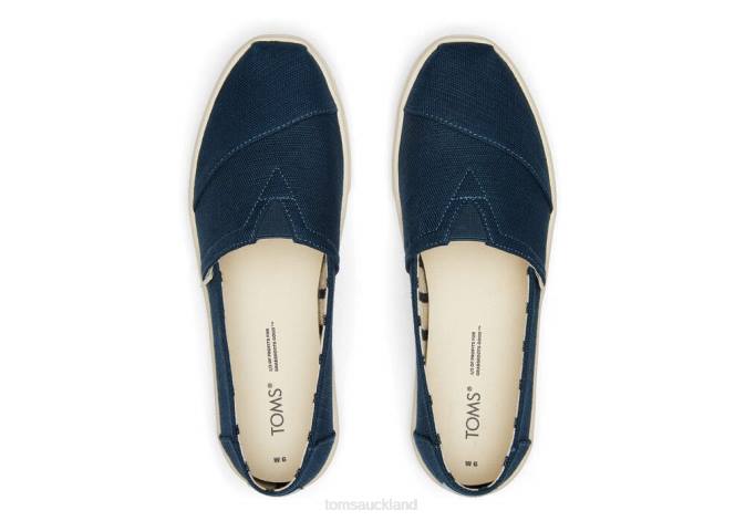 Women Majolica Blue Toms Cupsole Alpargata Shoes R26T272