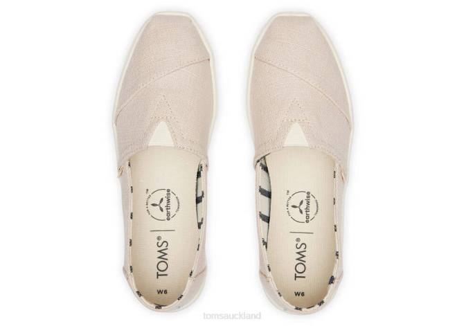 Women Natural Toms Cupsole Alpargata Shoes R26T274