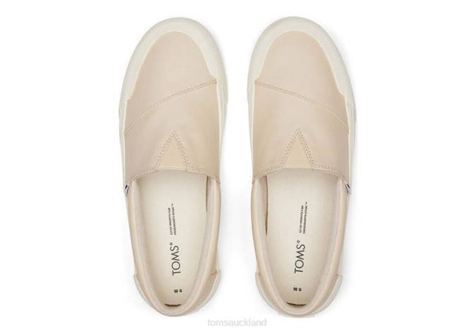 Women Beige Matte Toms Fenix Slip On Shoes R26T311
