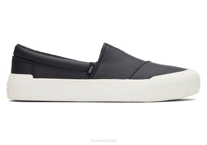 Women Black Matte Toms Fenix Slip On Shoes R26T310