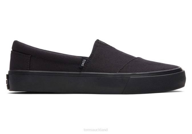 Women Black Toms Fenix Slip On Shoes R26T304