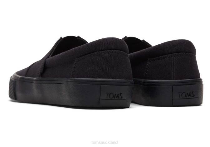 Women Black Toms Fenix Slip On Shoes R26T304