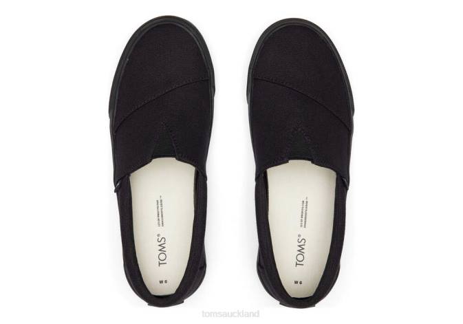 Women Black Toms Fenix Slip On Shoes R26T304