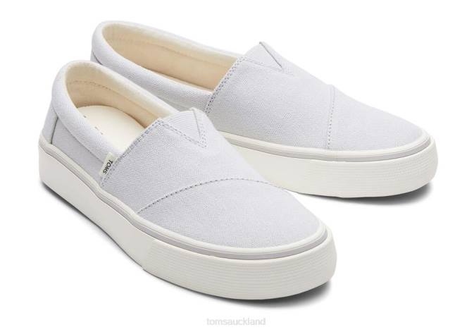 Women Grey Toms Fenix Slip On Shoes R26T316
