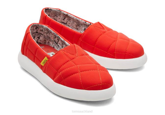 Women Red Toms Mallow Alpargata Snoopy Shoes R26T308