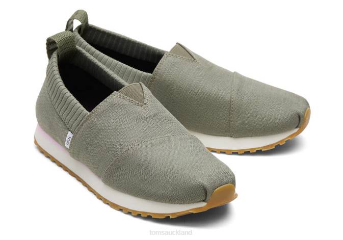 Women Vetiver Grey Toms Resident Eco Shoes R26T303